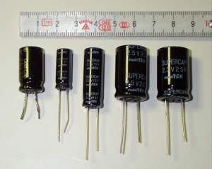 SuperCapacitors, Größenvergleich